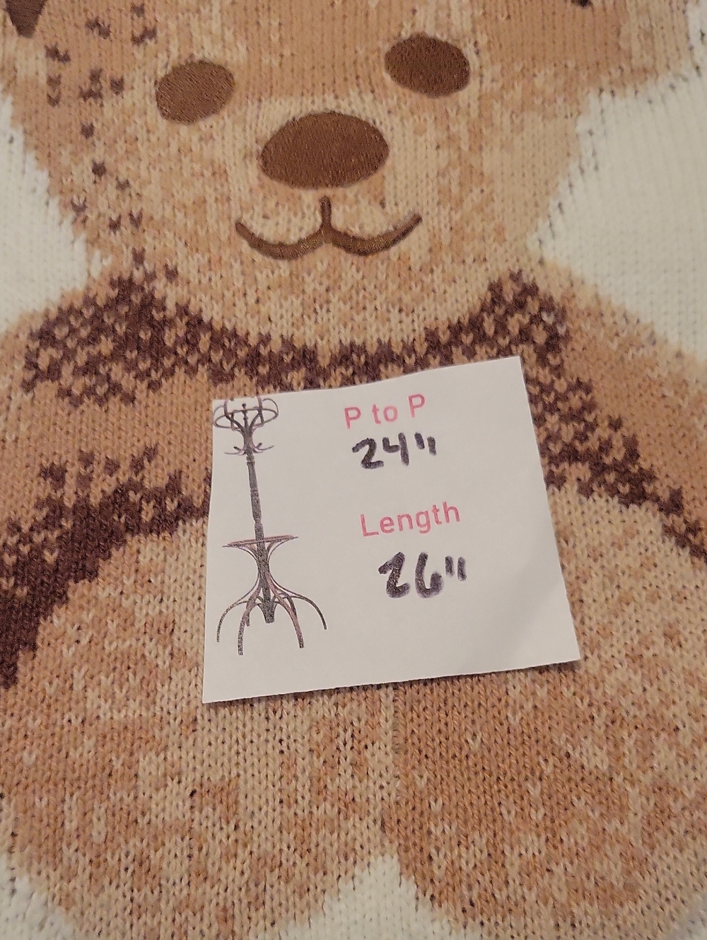 Sincerely Jules Teddy Bear Sweater - Picture 6 of 6